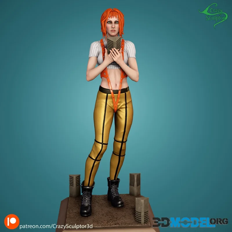 Crazy Sculptor - Leeloo from The Fifth Element – Printable