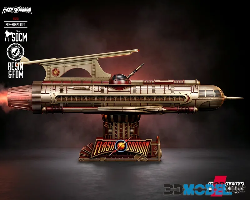 B3DSERK - Flash Gordon Ship – Printable