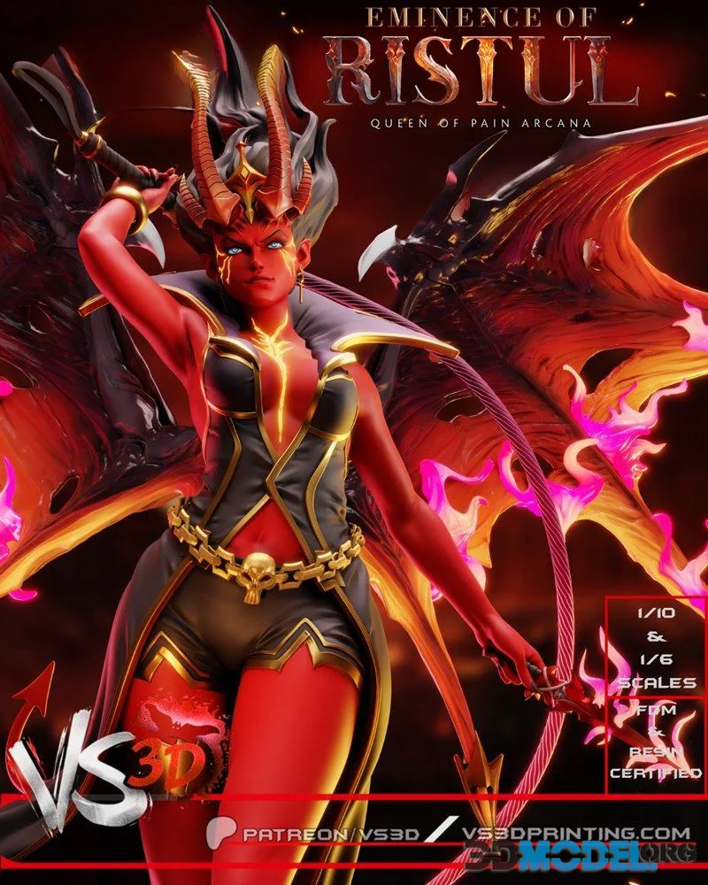 VS3D - Queen Of Pain – Printable