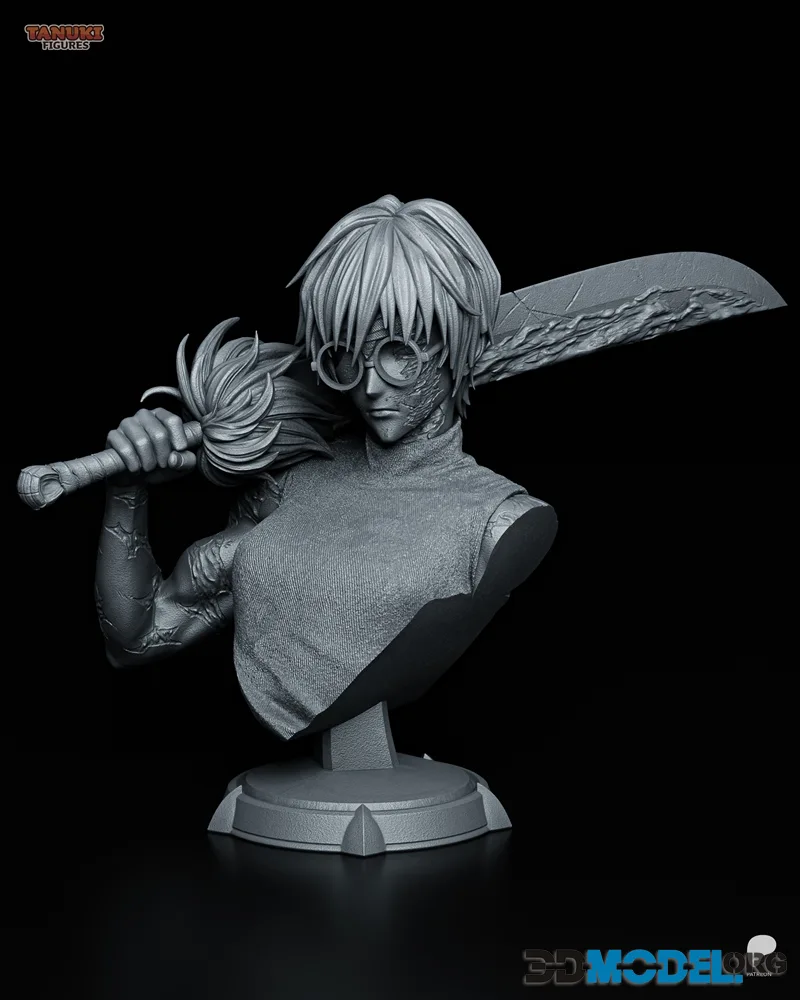 Tanuki Figures - Maki Bust – Printable