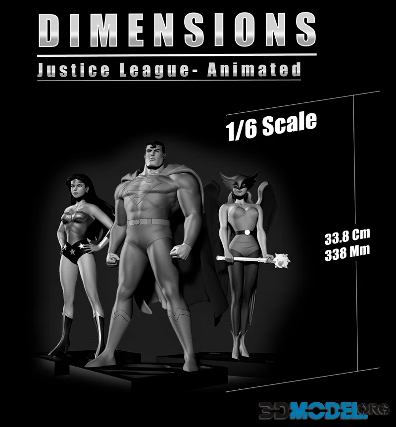 Dimensions Justice League - Animated – Printable
