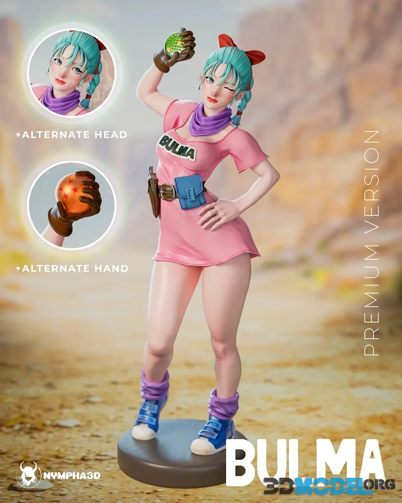 Nympha - Bulma from Dragon Ball – Printable