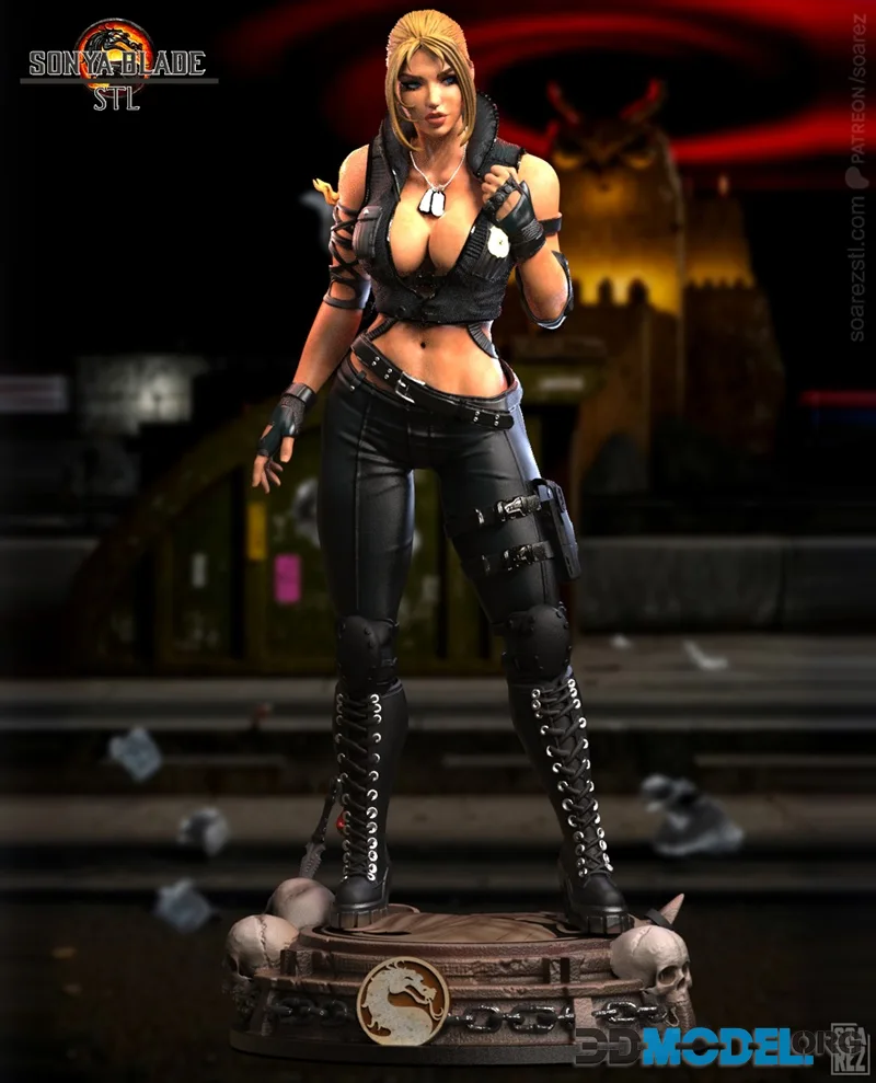 Soarez 3D - Sonya Blade - Mortal Kombat – Printable
