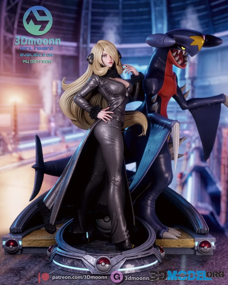 3Dmoonn - Cynthia - Pokemon – Printable