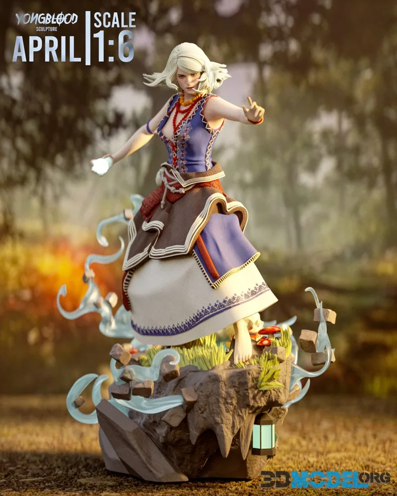 Yongblood Sculpture - Keira Metz - The Witcher 3 – Printable