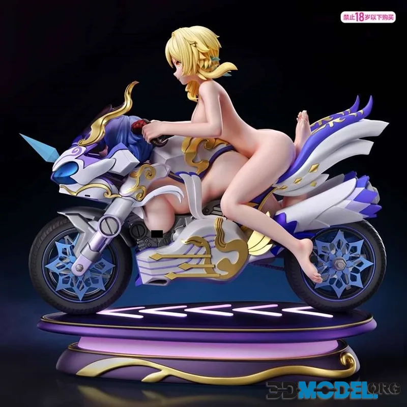 Lumine riding girl – Printable