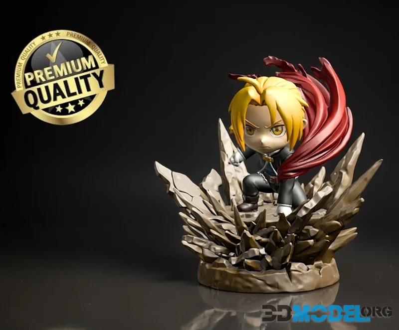 Edward Elric Fullmetal Alchemist Figure Chibi – Printable