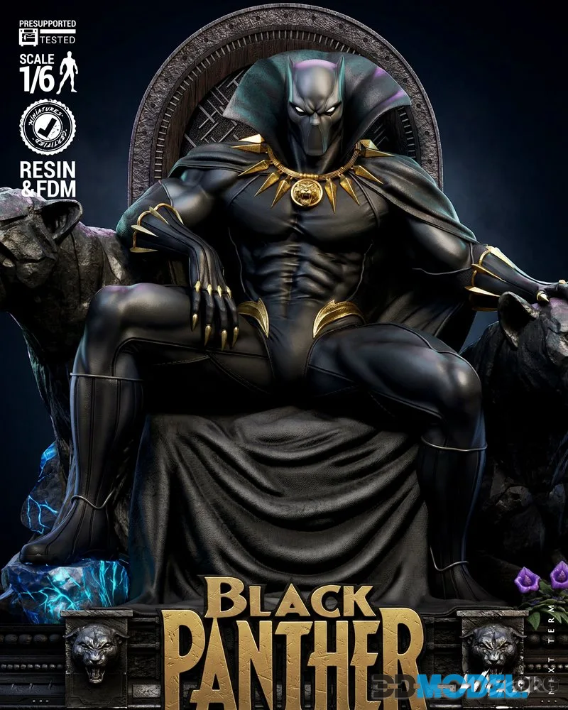 Wicked - Black Panther Sculpture – Printable