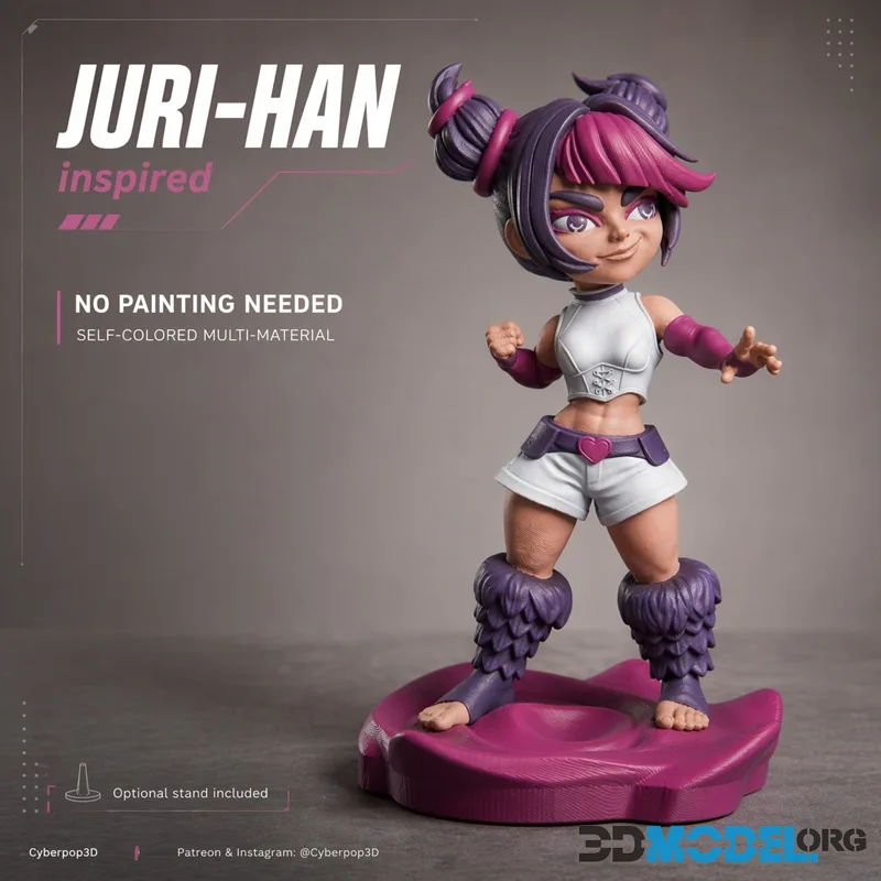 CyberPOP - Juri Street Fighter – Printable