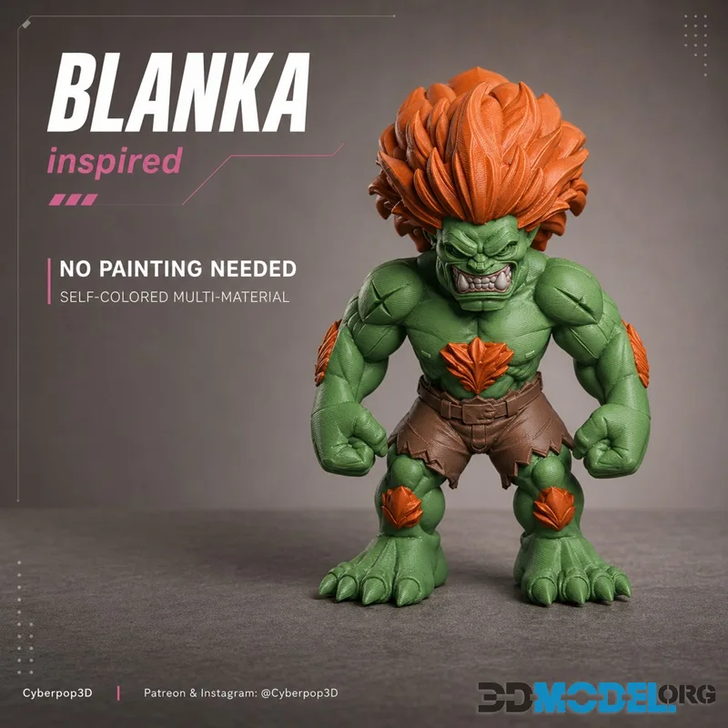 CyberPOP - BLANKA Street Fighter – Printable