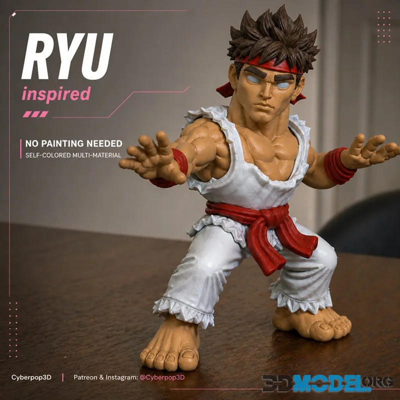CyberPOP - Ryu Street Fighter – Printable