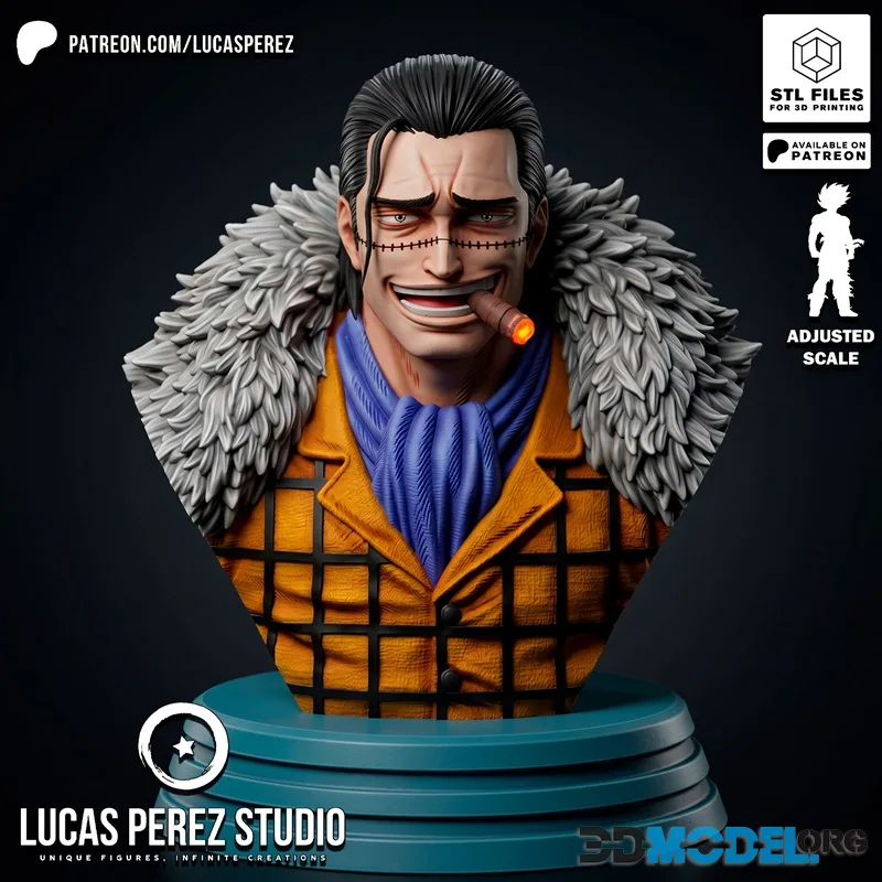 Lucas Perez - Crocodile Bust – Printable