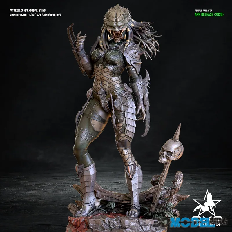 OXO3D - Female Predator – Printable