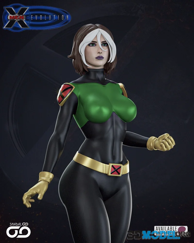 Shadaloo Studios - Rogue - X Men Evolution – Printable