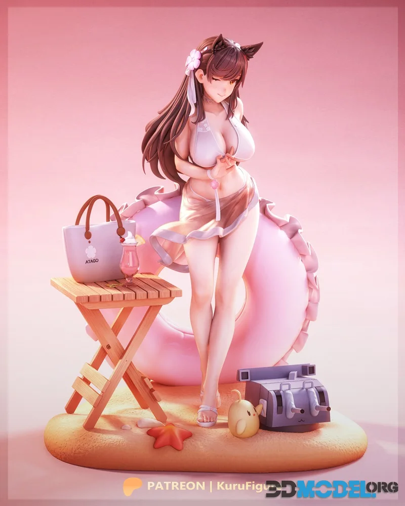Kuru Figures - Atago Summer - Azur Lane – Printable