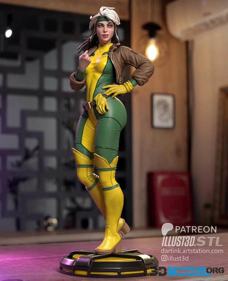 illust3d - X-men Rogue – Printable