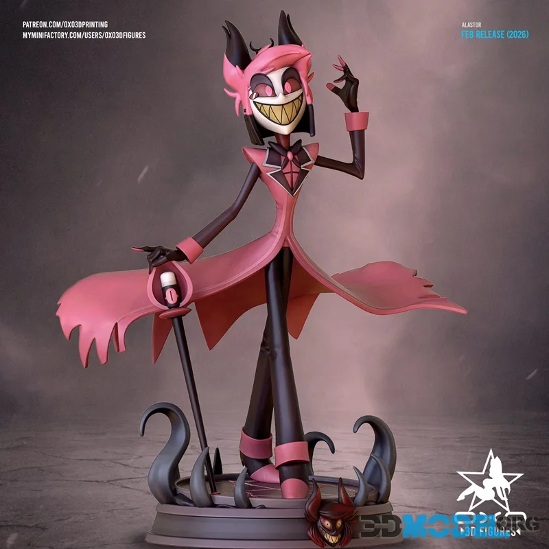 OXO3D - Alastor - Hazbin Hotel – Printable