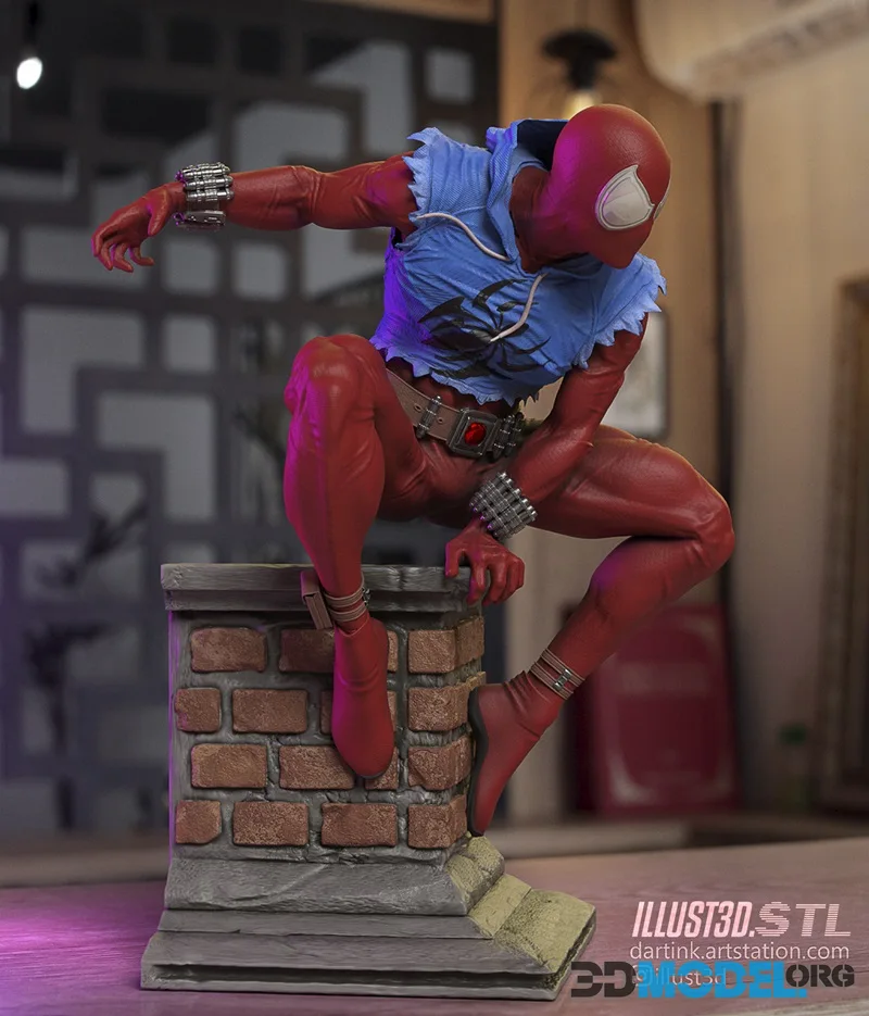 illust3d - Scarlet Spider Fanart – Printable