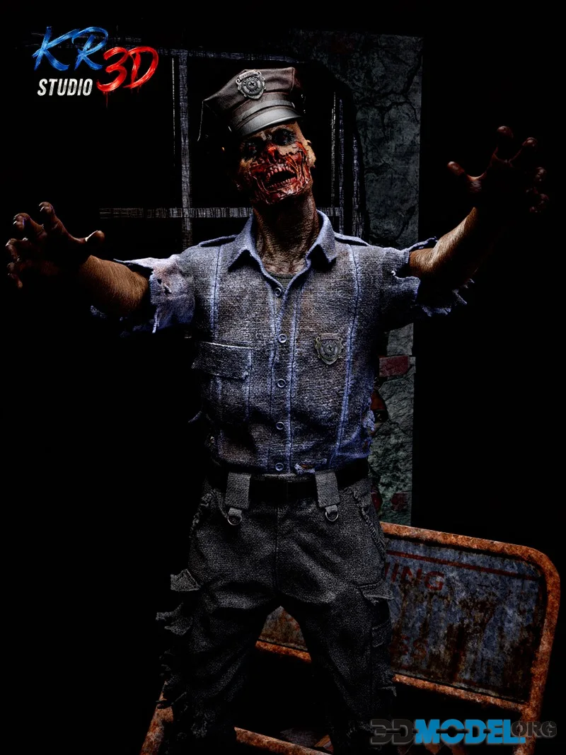 KR3D Studio - RPD Zombie (Deluxe) - Resident Evil Requiem – Printable