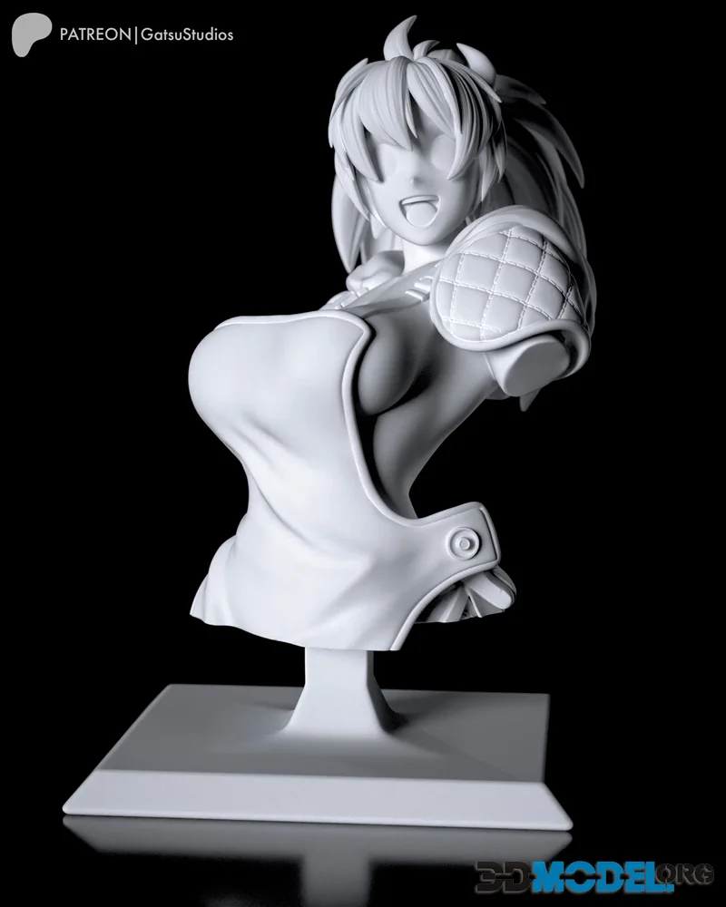 Gatsu Studios - Nikaido Bust - Dorohedoro - Fanart – Printable