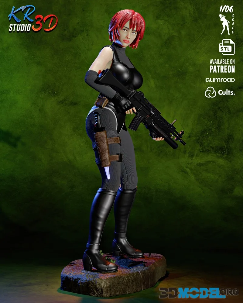 KR3D Studio - Regina - Dino Crisis 2 – Printable