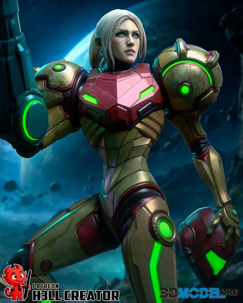 H3LLcreator - Samus (Metroid) – Printable
