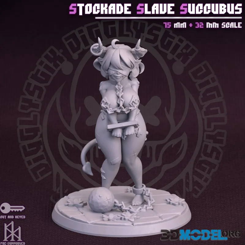 Jigglystix - Stockade Slave Succubus – Printable