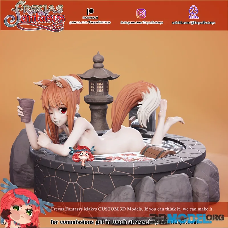 Freyas Fantasys - Holo - Spice and Wolf Onsen V2 – Printable