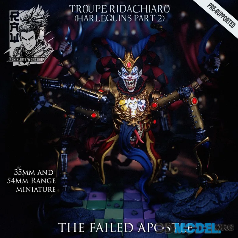Ronin Arts Workshop - The Failed Apostle - Harlequin Monster – Printable