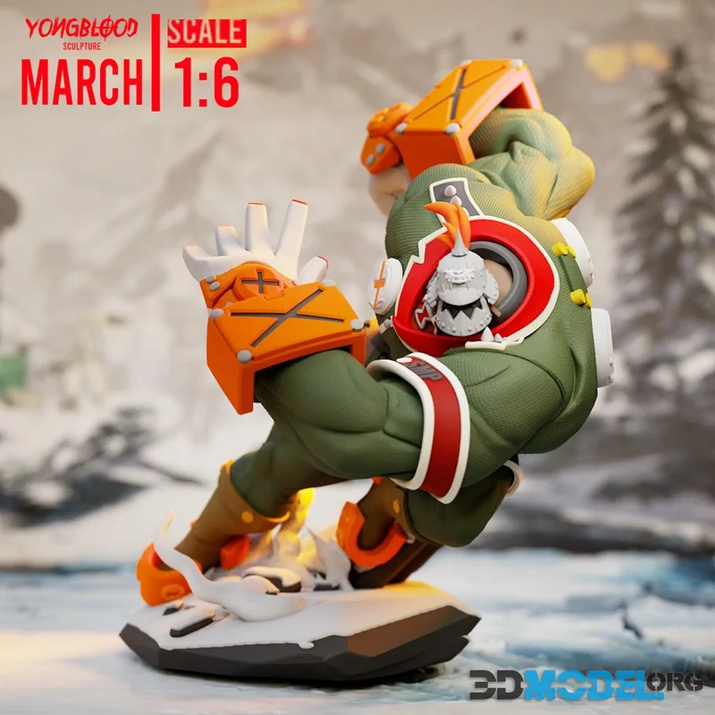Yongblood Sculpture - Potemkin From Guilty Gear – Printable