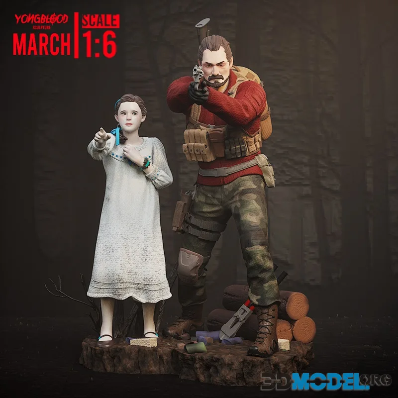Yongblood Sculpture - Natalia Korda & Barry Burton – Printable