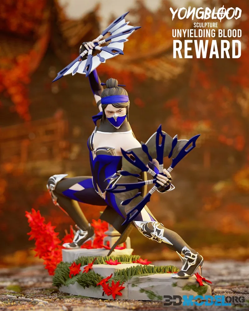 Yongblood Sculpture - Kitana From Mortal Kombat 11 – Printable