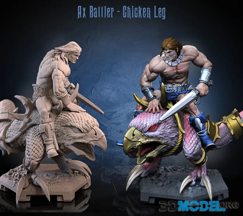 Dragun Studios - Ax Battler Chicken Leg – Printable
