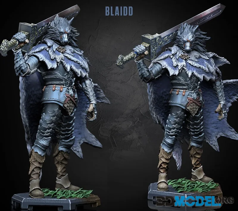 Dragun Studios - Blaidd Half-wolf – Printable
