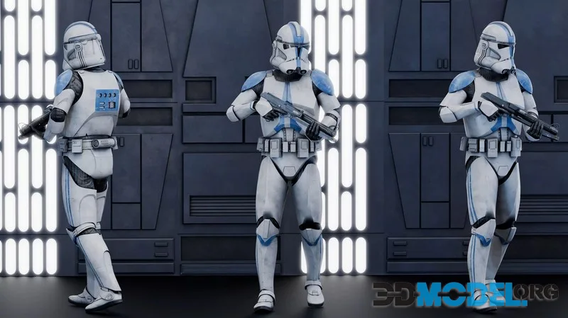 501st Legion Phase 2 Clone Trooper – Rigged Character (PBR)