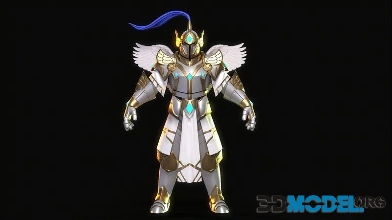 Angel Warrior low-poly (PBR)