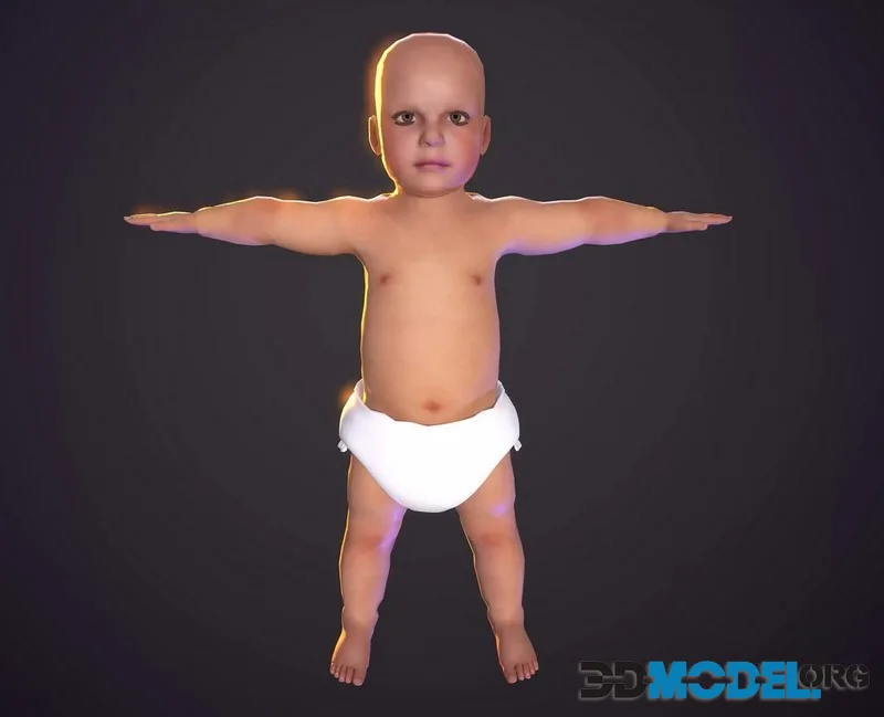 Baby T Pose (PBR)