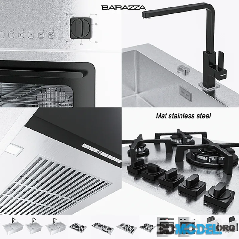 BARAZZA COLLECTIONS UNIQUE (Mat stainless stee)