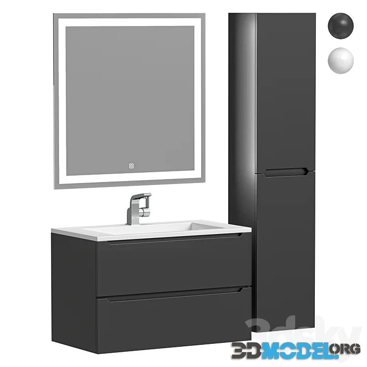 Bathroom furniture set Uperwood Tanos 80 cm