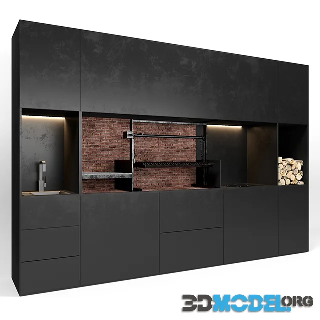 Bbq with electric kitchen
