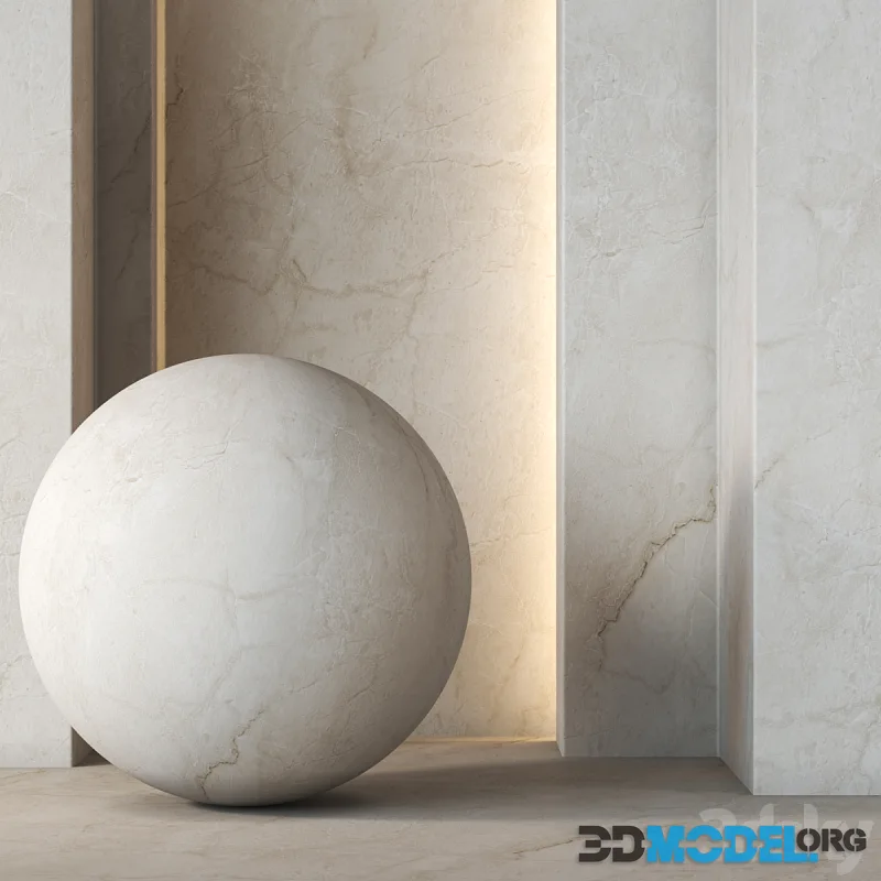 Beige Slab Marble Texture 4K - Seamless