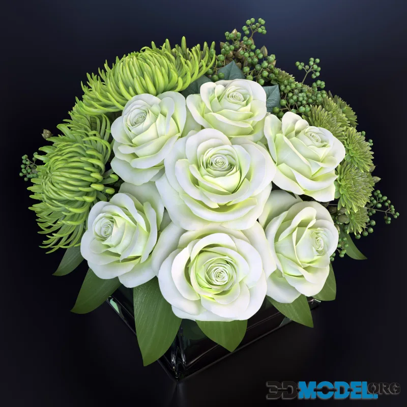 Bouquet green fantasy