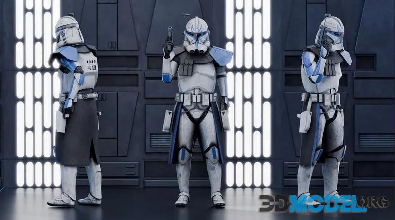 Captain Rex Phase 2 Clone Trooper – Rigged Character (PBR)