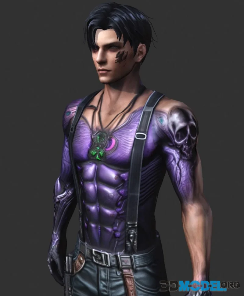Character Male Warriors 03 – Ready for game low-poly (PBR)
