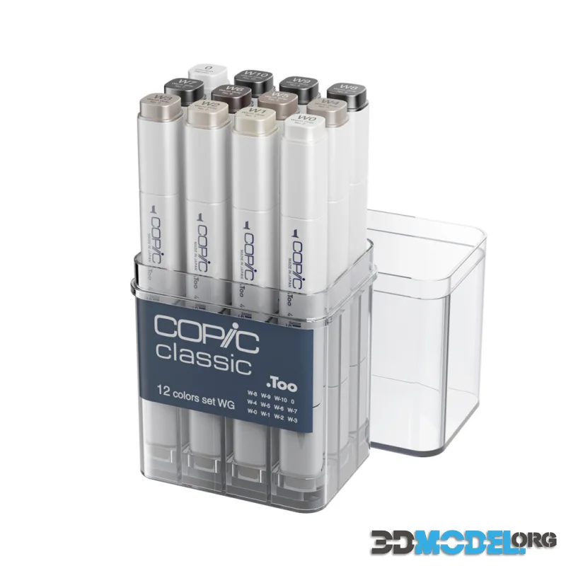 Classic Warm Gray 12PC Set Markers by Copic