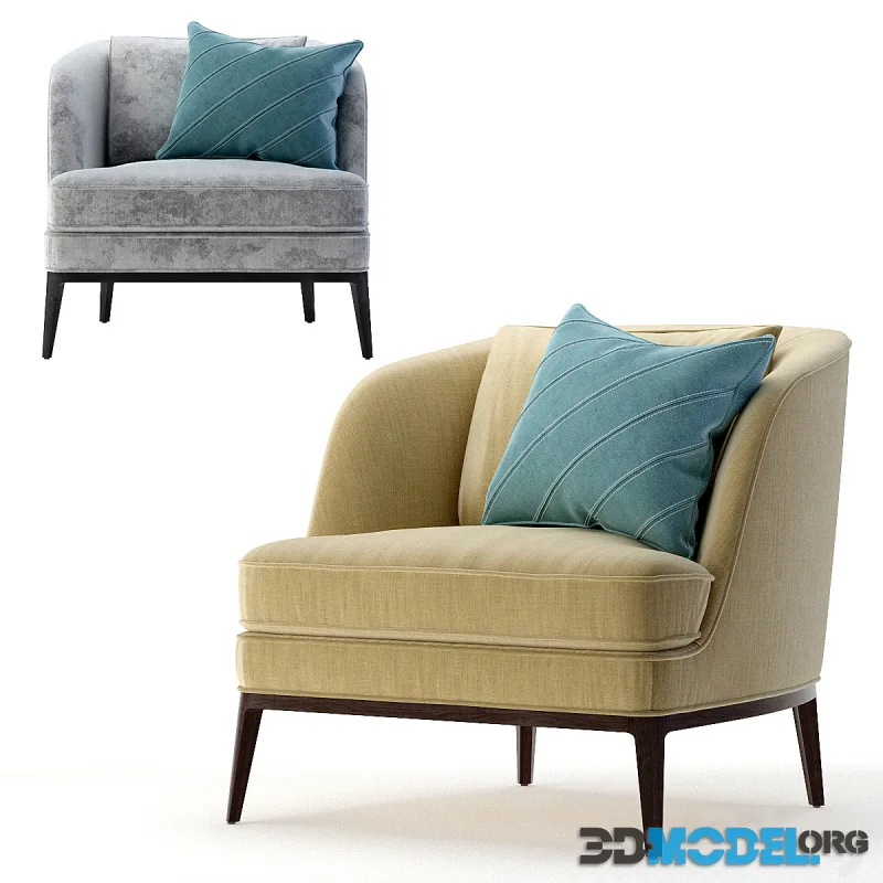 Crate and Barrel Seychelles Wood Trim Chair
