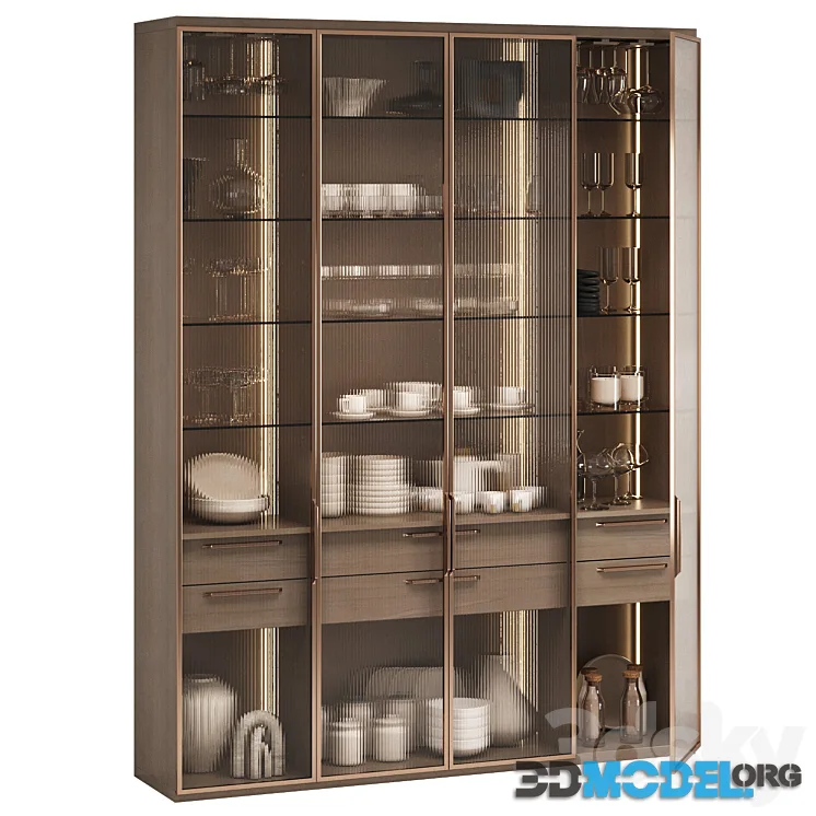 Cupboard Display cabinet for dishes 07