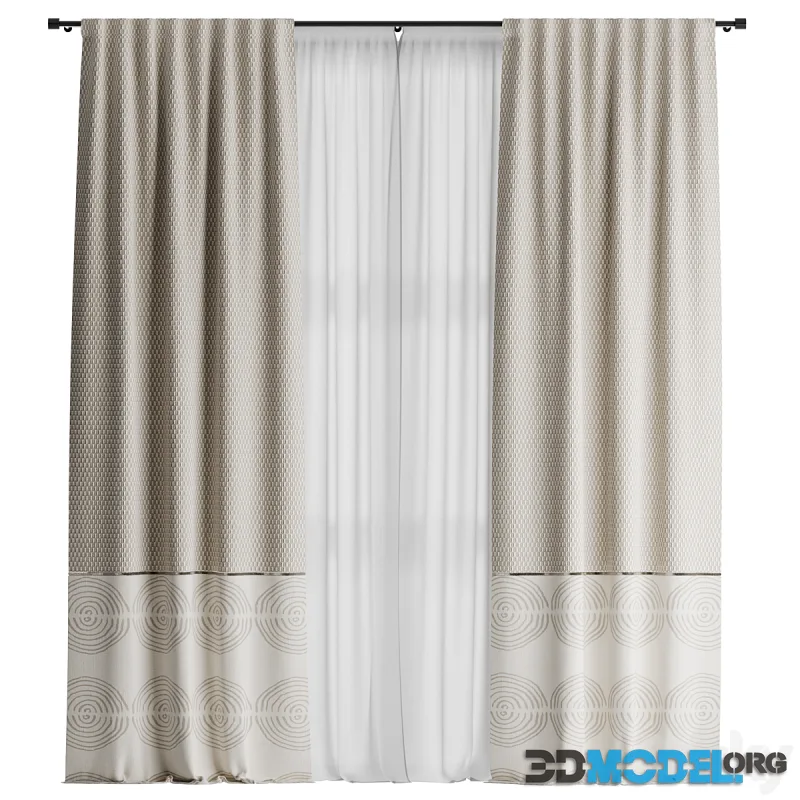 Curtains with fabric loops