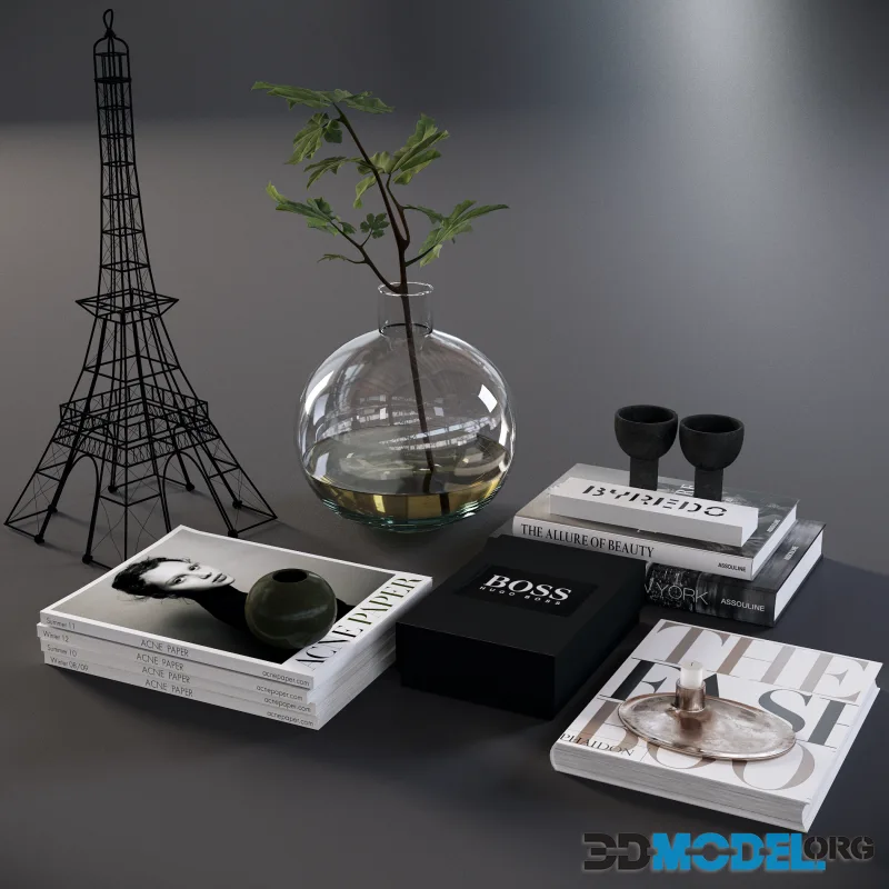 Decor set with Eiffel Tower