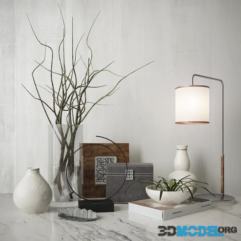 Decorative set with branches V-ray 3.2